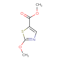 Chemical structure of methyl 2-methoxy-1,3-thiazole-5-carboxylate - CSSB00015100487