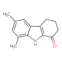Chemical structure of 6,8-dimethyl-2,3,4,9-tetrahydro-1H-carbazol-1-one - CSSB00011934166