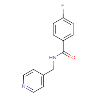 Chemical structure of 4-fluoro-N-[(pyridin-4-yl)methyl]benzamide - CSSB00000250470