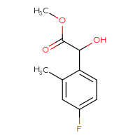 Chemical structure of methyl 2-(4-fluoro-2-methylphenyl)-2-hydroxyacetate - CSSB00011625828