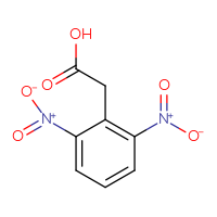 Chemical structure of 2-(2,6-dinitrophenyl)acetic acid - CSSB00010008594