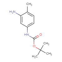 Chemical structure of tert-butyl N-(3-amino-4-methylphenyl)carbamate - CSSB00000692929