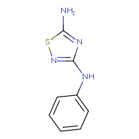 Chemical structure of N3-phenyl-1,2,4-thiadiazole-3,5-diamine - CSSB00012282925