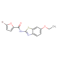 Chemical structure of 5-bromo-N-(6-ethoxy-1,3-benzothiazol-2-yl)furan-2-carboxamide - CSSB00106029746