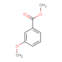 Chemical structure of methyl 3-methoxybenzoate - CSSB00000148714