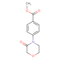 Chemical structure of methyl 4-(3-oxomorpholin-4-yl)benzoate - CSSB00020650585