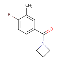 Chemical structure of 1-(4-bromo-3-methylbenzoyl)azetidine - CSSB00013065460