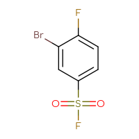 Chemical structure of 3-bromo-4-fluorobenzene-1-sulfonyl fluoride - CSSB00015196426