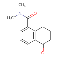 Chemical structure of N,N-dimethyl-5-oxo-5,6,7,8-tetrahydronaphthalene-1-carboxamide - CSSB06917096013