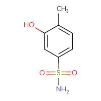 Chemical structure of 3-hydroxy-4-methylbenzene-1-sulfonamide - CSSB00009843092