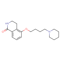 Chemical structure of 5-[4-(piperidin-1-yl)butoxy]-1,2,3,4-tetrahydroisoquinolin-1-one - CSSB00020644445