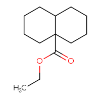Chemical structure of ethyl decahydronaphthalene-4a-carboxylate - CSSB02350727575