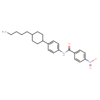 Chemical structure of 4-nitro-N-[4-(4-pentylcyclohexyl)phenyl]benzamide - CSSB00025730785