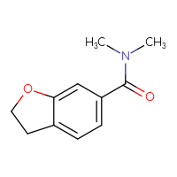 Chemical structure of N,N-dimethyl-2,3-dihydro-1-benzofuran-6-carboxamide - CSSB01150686740