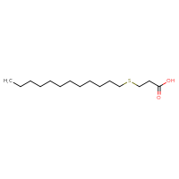 Chemical structure of 3-(dodecylsulfanyl)propanoic acid - CSSB00008107568
