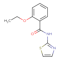 Chemical structure of 2-ethoxy-N-(1,3-thiazol-2-yl)benzamide - CSSB00026320173