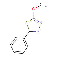 Chemical structure of 2-methoxy-5-phenyl-1,3,4-thiadiazole - CSSB00010293641