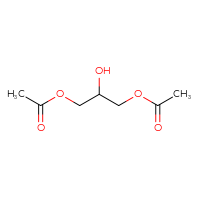 Chemical structure of 3-(acetyloxy)-2-hydroxypropyl acetate - CSSB00000047218