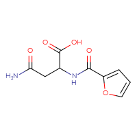 Chemical structure of 3-carbamoyl-2-[(furan-2-yl)formamido]propanoic acid - CSSB00000195202