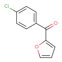Chemical structure of 2-(4-chlorobenzoyl)furan - CSSB00011299770