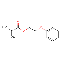 Chemical structure of 2-phenoxyethyl 2-methylprop-2-enoate - CSSB00000033181