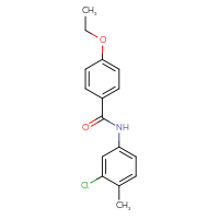 Chemical structure of N-(3-chloro-4-methylphenyl)-4-ethoxybenzamide - CSSB00048565484