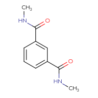 Chemical structure of N1,N3-dimethylbenzene-1,3-dicarboxamide - CSSB00000048387