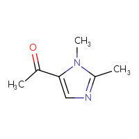 Chemical structure of 1-(1,2-dimethyl-1H-imidazol-5-yl)ethan-1-one - CSSB00011246052
