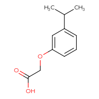 Chemical structure of 2-[3-(propan-2-yl)phenoxy]acetic acid - CSSB00000246071