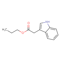 Chemical structure of propyl 2-(1H-indol-3-yl)acetate - CSSB00000171592