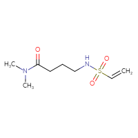 Chemical structure of 4-ethenesulfonamido-N,N-dimethylbutanamide - CSSB00155118172