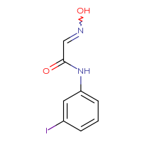 Chemical structure of 2-(N-hydroxyimino)-N-(3-iodophenyl)acetamide - CSSB00000698323
