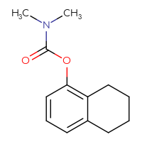 Chemical structure of 5,6,7,8-tetrahydronaphthalen-1-yl N,N-dimethylcarbamate - CSSB20817020047
