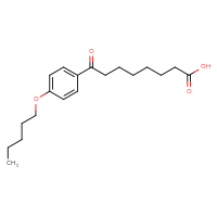 Chemical structure of 8-oxo-8-[4-(pentyloxy)phenyl]octanoic acid - CSSB00020572011