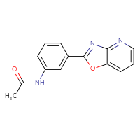 Chemical structure of N-(3-{[1,3]oxazolo[4,5-b]pyridin-2-yl}phenyl)acetamide - CSSB00020637451