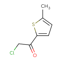 Chemical structure of 2-chloro-1-(5-methylthiophen-2-yl)ethan-1-one - CSSB00000198569