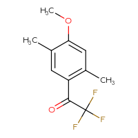 Chemical structure of 2,2,2-trifluoro-1-(4-methoxy-2,5-dimethylphenyl)ethan-1-one - CSSB00012360593