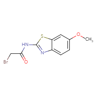 Chemical structure of 2-bromo-N-(6-methoxy-1,3-benzothiazol-2-yl)acetamide - CSSB00011894550