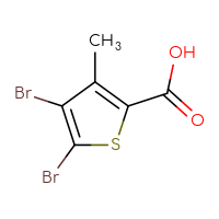Chemical structure of 4,5-dibromo-3-methylthiophene-2-carboxylic acid - CSSB00010992446