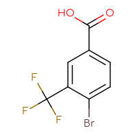 Chemical structure of 4-bromo-3-(trifluoromethyl)benzoic acid - CSSB00000686488