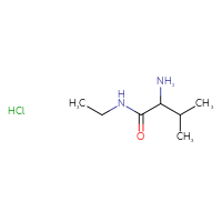 Chemical structure of 2-amino-N-ethyl-3-methylbutanamide hydrochloride - CSSB00025743567