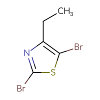 Chemical structure of 2,5-dibromo-4-ethyl-1,3-thiazole - CSSB00000701197