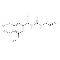 Chemical structure of 3-(prop-2-en-1-yl)-1-(3,4,5-trimethoxybenzoyl)thiourea - CSSB00020582507