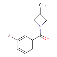 Chemical structure of 1-(3-bromobenzoyl)-3-methylazetidine - CSSB00022634953