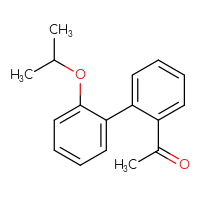 Chemical structure of 1-[2'-(propan-2-yloxy)-[1,1'-biphenyl]-2-yl]ethan-1-one - CSSB00001536901
