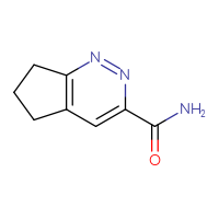 Chemical structure of 5H,6H,7H-cyclopenta[c]pyridazine-3-carboxamide - CSSB06258844138