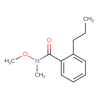 Chemical structure of N-methoxy-N-methyl-2-propylbenzamide - CSSB00116951716
