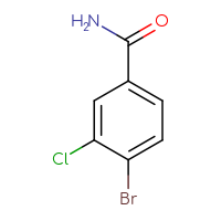Chemical structure of 4-bromo-3-chlorobenzamide - CSSB00012348002