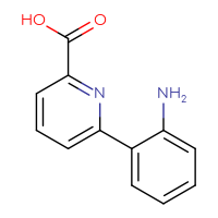 Chemical structure of 6-(2-aminophenyl)pyridine-2-carboxylic acid - CSSB00000049034