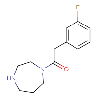 Chemical structure of 1-(1,4-diazepan-1-yl)-2-(3-fluorophenyl)ethan-1-one - CSSB00000403572
